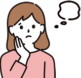 困っている女性のイラスト