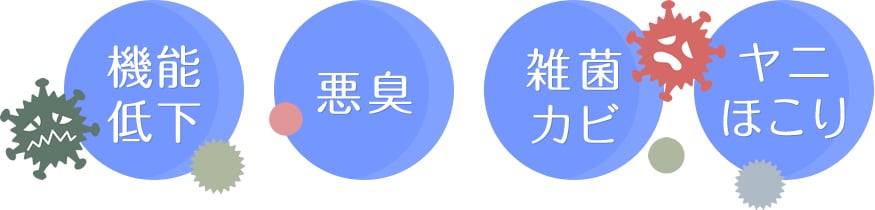 取れないエアコンの汚れや悪臭を徹底除去いたします